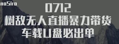 树敌‮习研‬社抖音无人直播暴力带货车载U盘必出单，单号单日产出300纯利润- 副业 - 兼职-冷颜学社