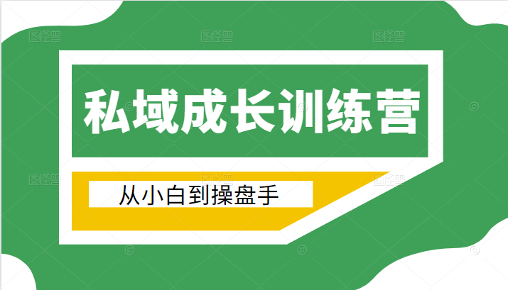 电商私域成长训练营，从小白到操盘手（价值999元）- 副业 - 兼职-冷颜学社