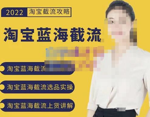 2022淘宝蓝海截流攻略，淘宝蓝海截流选品上货实操讲解- 副业 - 兼职-冷颜学社
