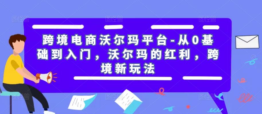 跨境电商沃尔玛平台-从0基础到入门，沃尔玛的红利，跨境新玩法- 副业 - 兼职-冷颜学社