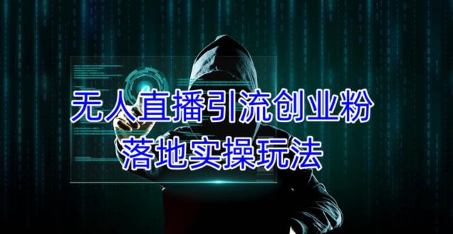 外面收费3980的无人直播引流创业粉落地实操玩法，单日引100+精准创业粉- 副业 - 兼职-冷颜学社