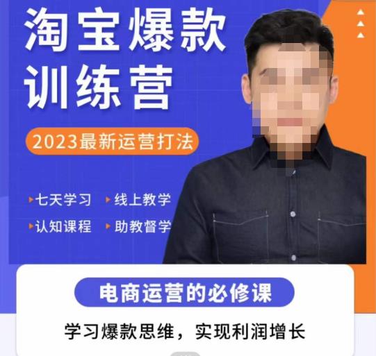 爱上黄昏·淘宝爆款训练营，2023最新运营打法，学习爆款思维，实现利润增长- 副业 - 兼职-冷颜学社