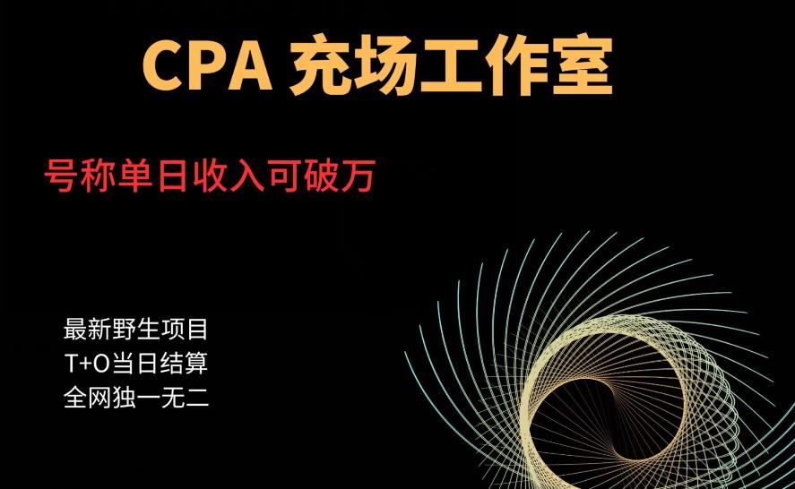 cpa充场工作室，号称单日收入10000+（揭秘）- 副业 - 兼职-冷颜学社