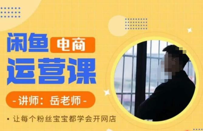 岳老师·闲鱼电商运营课，让每个粉丝宝宝都学会开网店- 副业 - 兼职-冷颜学社