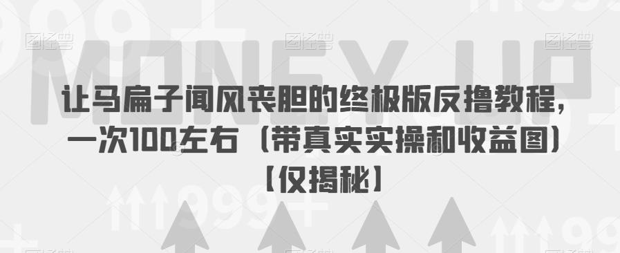 让马扁子闻风丧胆的终极版反撸教程，一次100左右（带真实实操和收益图）【仅揭秘】- 副业 - 兼职-冷颜学社