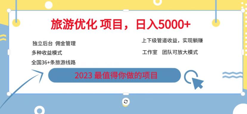 7.22旅游项目最新模式，独立后台+全国35+线路，日入5000+【揭秘】- 副业 - 兼职-冷颜学社