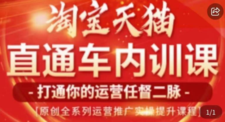 天问电商·2023淘宝天猫直通车内训课，零基础学起直通车运营实操课程- 副业 - 兼职-冷颜学社