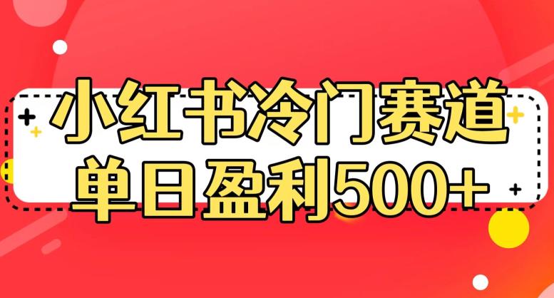 小红书冷门赛道，单日盈利500+【揭秘】- 副业 - 兼职-冷颜学社