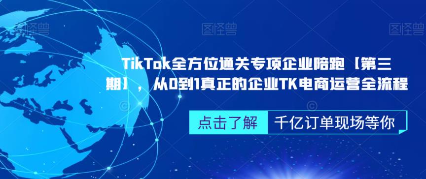 ‎TikTok全方位通关专项企业陪跑【第三期】，从0到1真正的企业TK电商运营全流程- 副业 - 兼职-冷颜学社