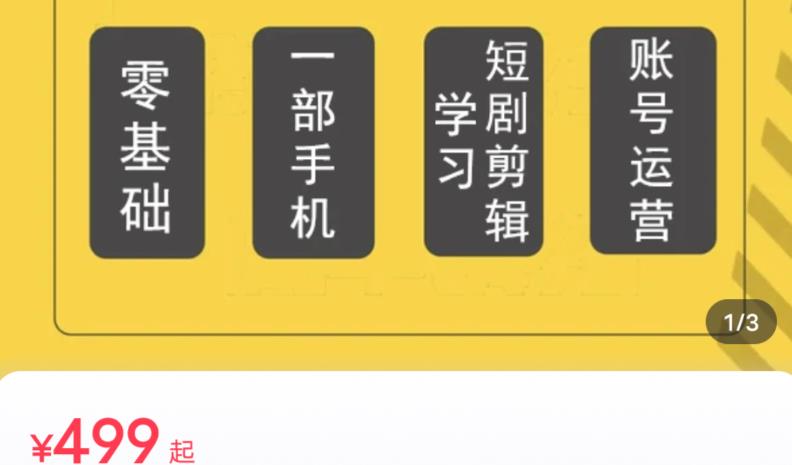 短剧另类新赛道剪辑解说课萱萱实操班（29节）- 副业 - 兼职-冷颜学社