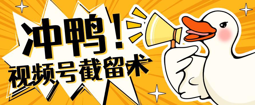 全球首发-视频号无限截留术-你不知道的流量沃土- 副业 - 兼职-冷颜学社