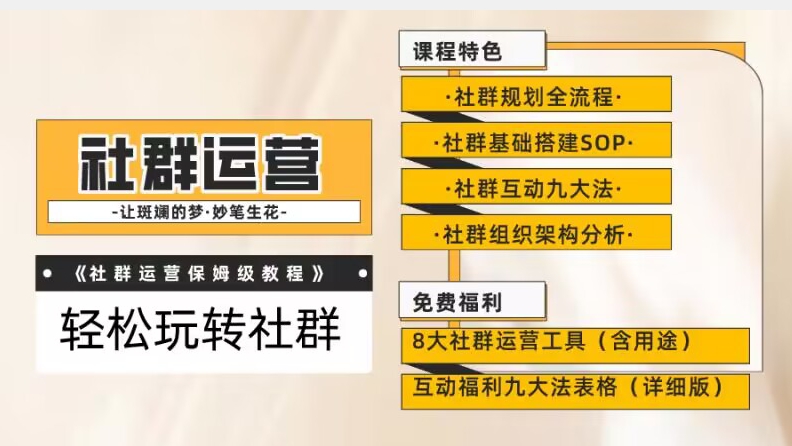 【社群运营】保姆式教程：九大互动法，八款社群运营工具助你轻松玩转社群【揭秘】- 副业 - 兼职-冷颜学社