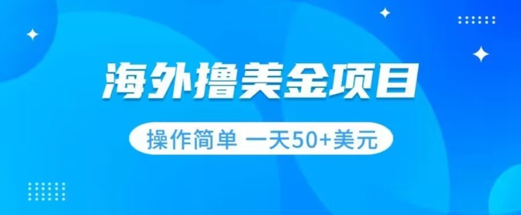 撸美金项目无门槛操作简单小白一天50+美刀- 副业 - 兼职-冷颜学社