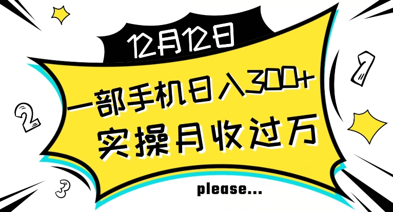 【全网变现首发】新手实操单号日入500+，渠道收益稳定，项目可批量放大【揭秘】- 副业 - 兼职-冷颜学社