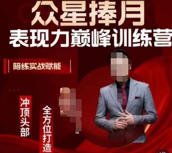 众星捧月表现力巅峰训练营，全方位打造，陪练实战赋能- 副业 - 兼职-冷颜学社