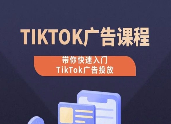 TikTok广告投放课程，从0-1实操课，带你快速入门TikTok广告投放- 副业 - 兼职-冷颜学社
